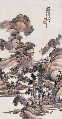 奚屠格 辛未（1931年）作 山水 立轴